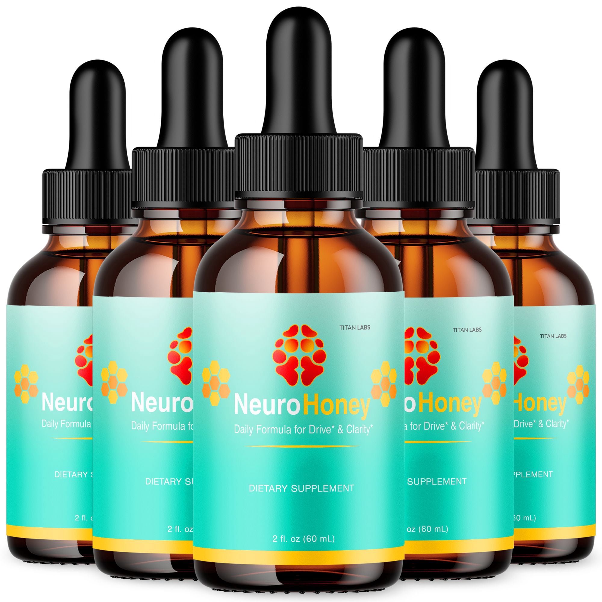 Neuro Honey® 6 bottle pack — a full daily memory & focus supply